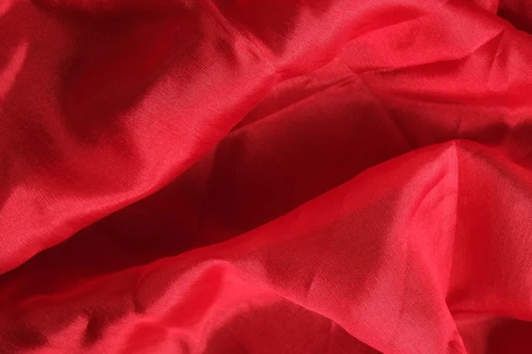Lenço de seda vermelho brilhante — Fotografia de Stock