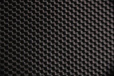 Siyah naylon kumaş makro fotoğraf