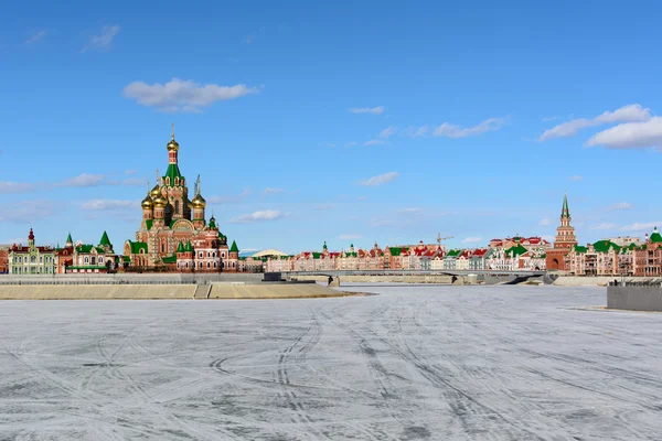 Русский город зимой — стоковое фото