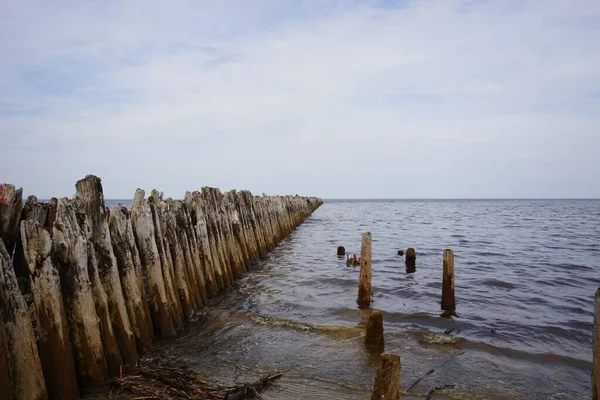 백해의 방파제 — 스톡 사진
