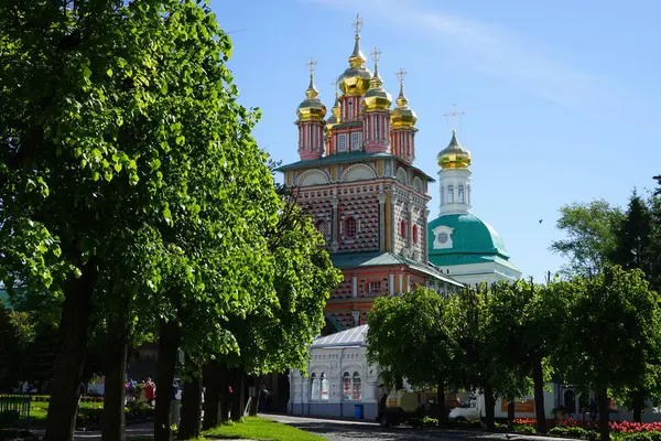 Iglesia Natividad San Juan Bautista Trinity Sergius Lavra Rusia — Foto de Stock