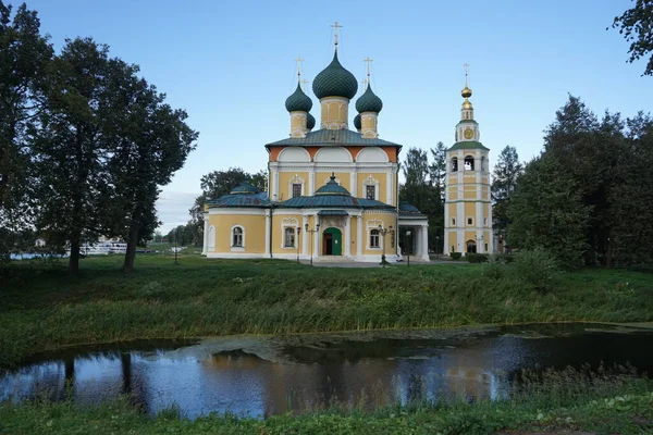 Katedra Przemienienia Pańskiego Uglich Rosja Lato — Zdjęcie stockowe