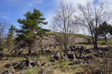 Batarya dağındaki tahkimatlar. Vyborg. Rusya