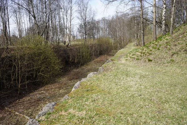 Battery Mountain Vyborg Spring — Stock Photo, Image