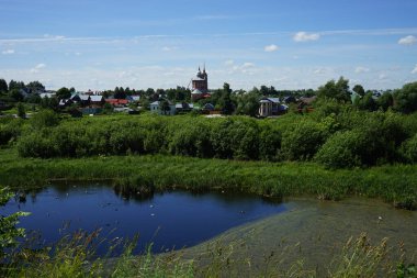 Yazın manzarası Suzdal. Rusya
