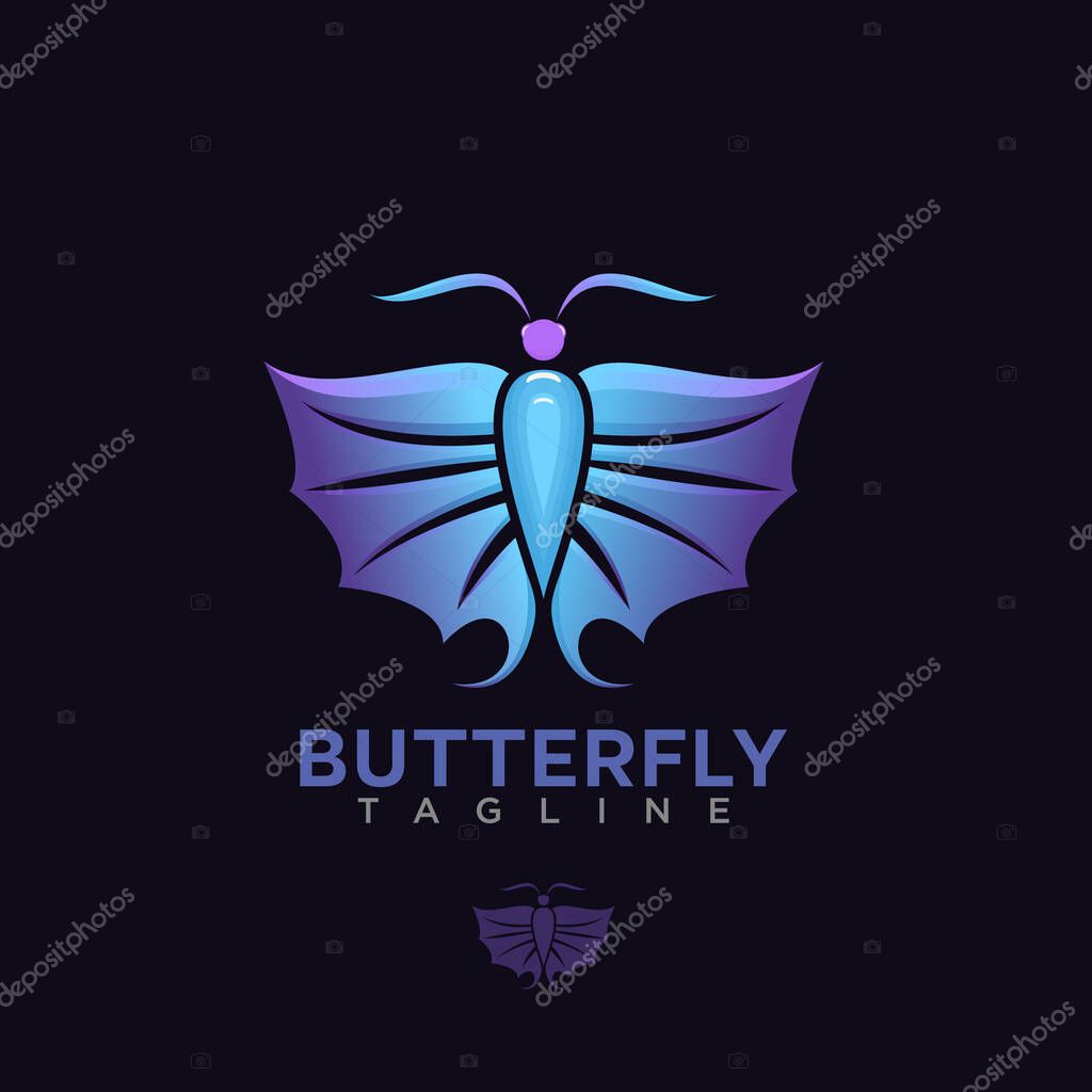 Butterfly logo. creative design vector template