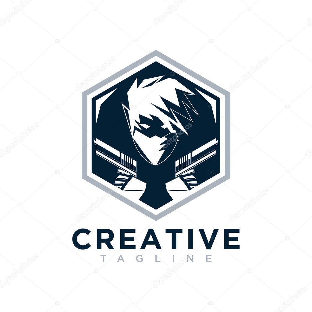 Police logo, creative design vector template