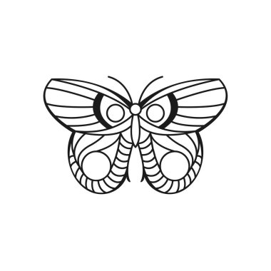 Kelebek vektörü, yaratıcı çizgi sanat tasarımı