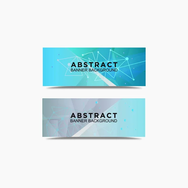 Banner Fondo Abstracto Estilo Polígono — Vector de stock