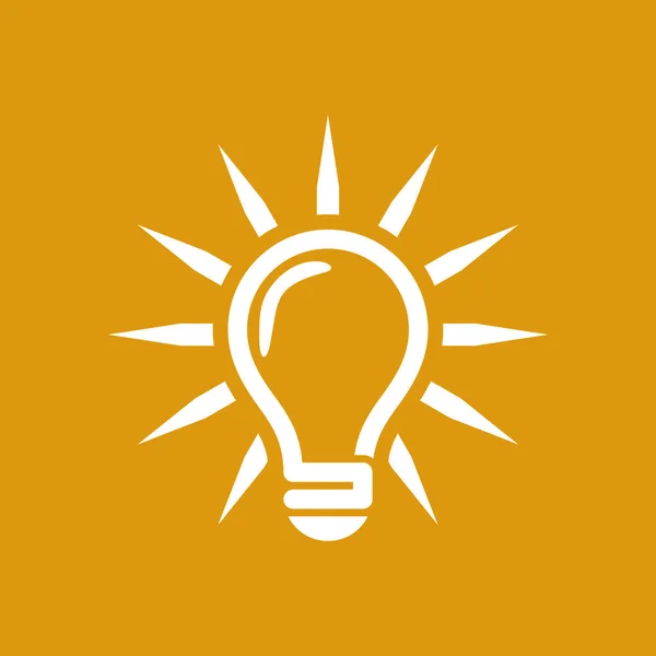 创意灯泡线图标向量 隔离在白色背景 想法的标志 解决方案 思考的概念 照明电灯 免版税图库插图