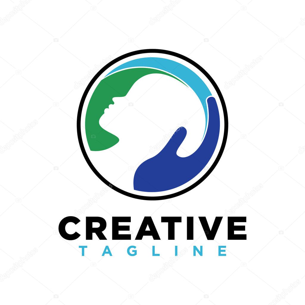 Awesome holding a baby. cute design vector