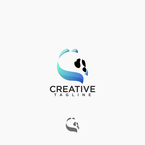 Panda Logo Creative Design Vector — Stock Vector