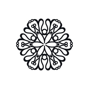 Mandala çiçeği, yaratıcı tasarım vektörü