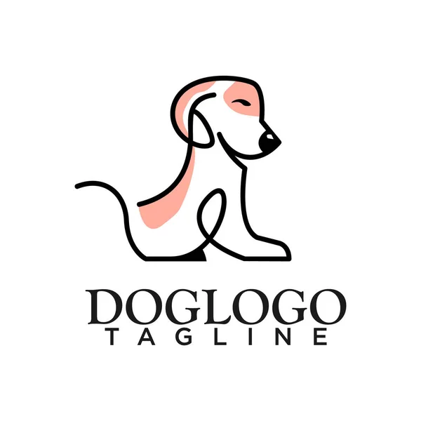 Logo Del Cane Vettore Creativo Progettazione — Vettoriale Stock