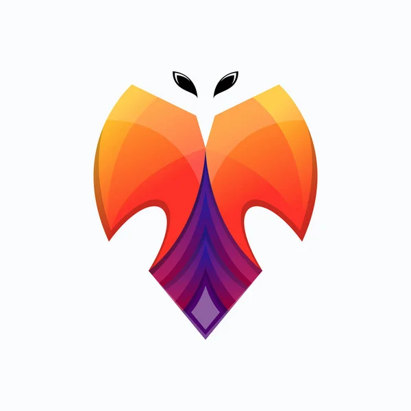 Kuşların Konsept Tasarım Vektörü Ile Soyut Logo — Stok Vektör