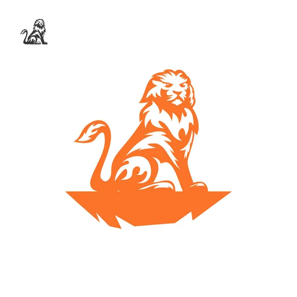Leão Animal Vetor Design Criativo —  Vetores de Stock