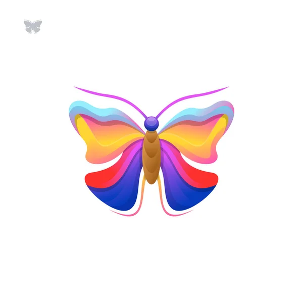 Mariposa Con Diseño Estilo Degradado Vector — Vector de stock