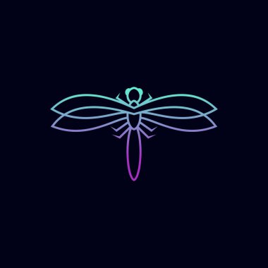 Yusufçuk yaratıcı tasarım vektör şablonu