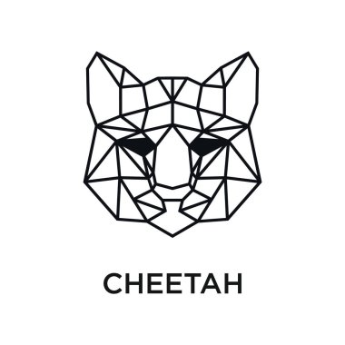 Çokgen biçimli tasarım şablonu olan çita