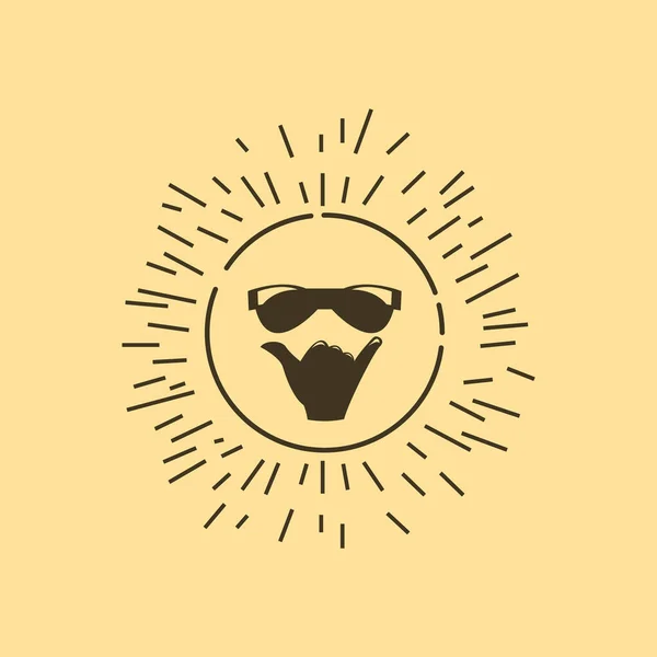 Letni Wzór Wektora Projektu Logo — Wektor stockowy