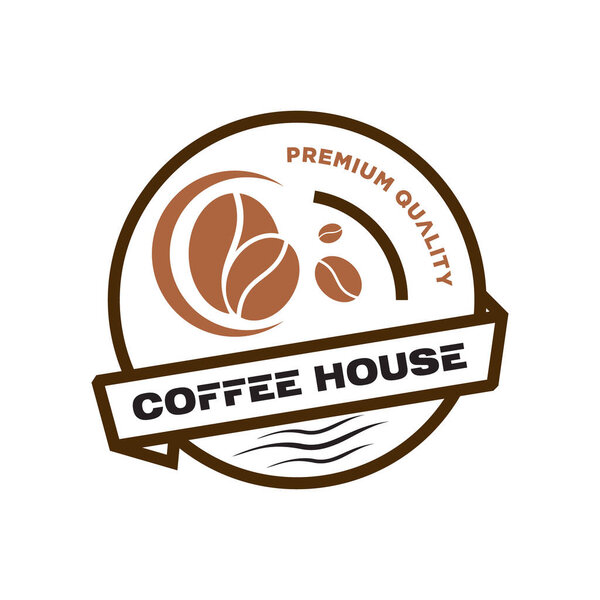 Coffee house logo design vector template — Stock Illustration Coffee House Logo Design Vector Template — Stock Vector
