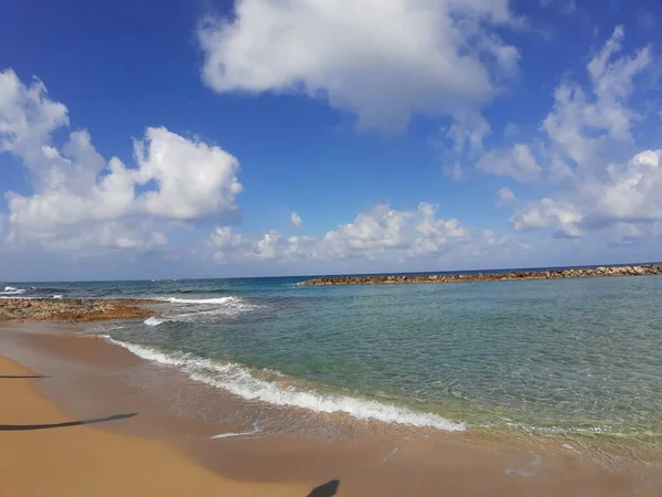 塞浦路斯海滩 帕福斯 — 图库照片