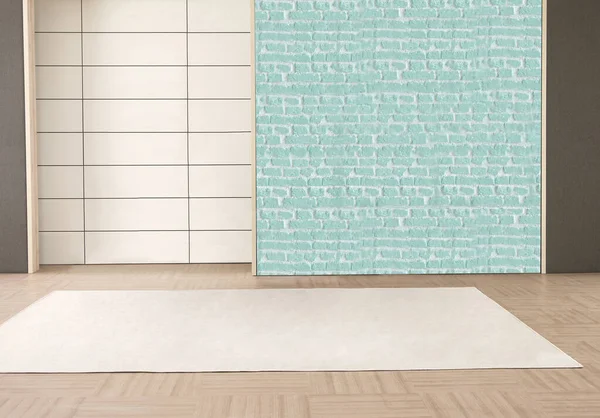 Decorative Interior Design Empty Lounge Bedroom Style Stone Wall Concept — Stock Photo, Image