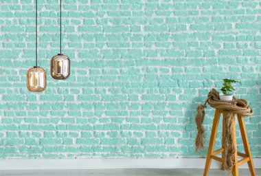 modern parlak iç ve lamba