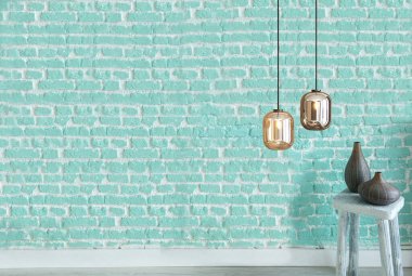 modern parlak iç ve lamba