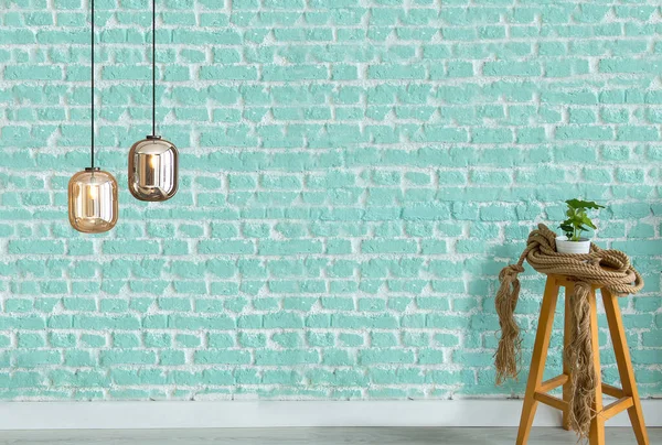 modern parlak iç ve lamba