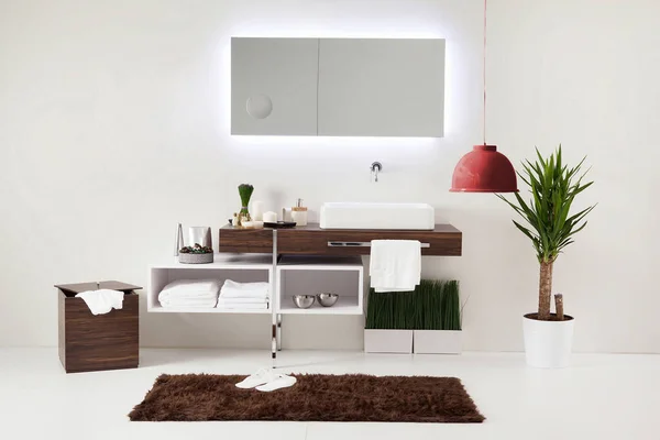 Moderno Estilo Baño Pared Limpia Diseño Decorativo Interior Lámpara Moderna — Foto de Stock