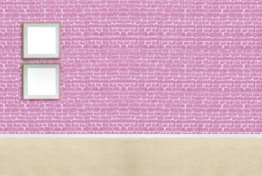 Modern parlak iç mekan. 3B illüstrasyon