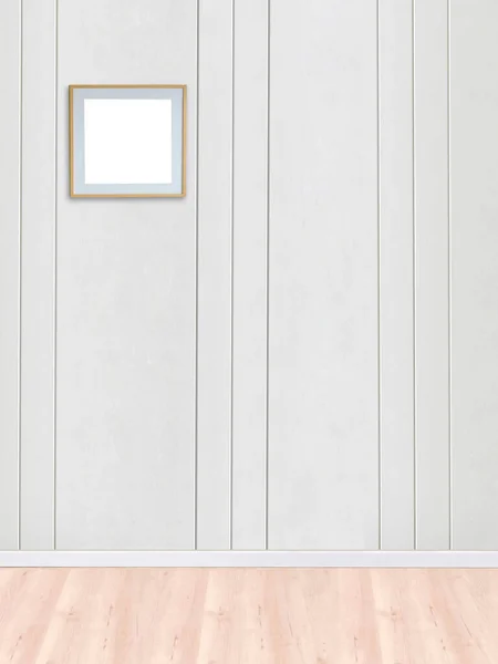 Νέο Άδειο Σαλόνι Εσωτερική Διακόσμηση Ξύλινο Πάτωμα Πέτρα Έννοια Τοίχο — Φωτογραφία Αρχείου