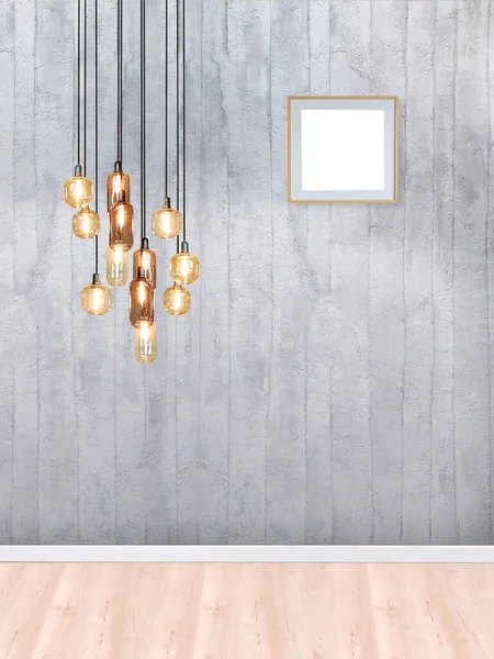 Modern Leeg Huis Interieur Design Lamp Illustratie — Stockfoto