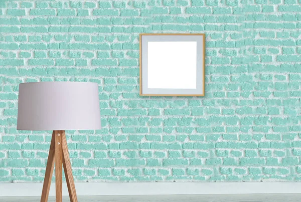 new green stone wall, interior design for home, office, hotel and bedroom, modern lamp