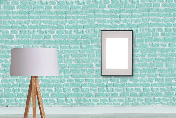 new green stone wall, interior design for home, office, hotel and bedroom, modern lamp