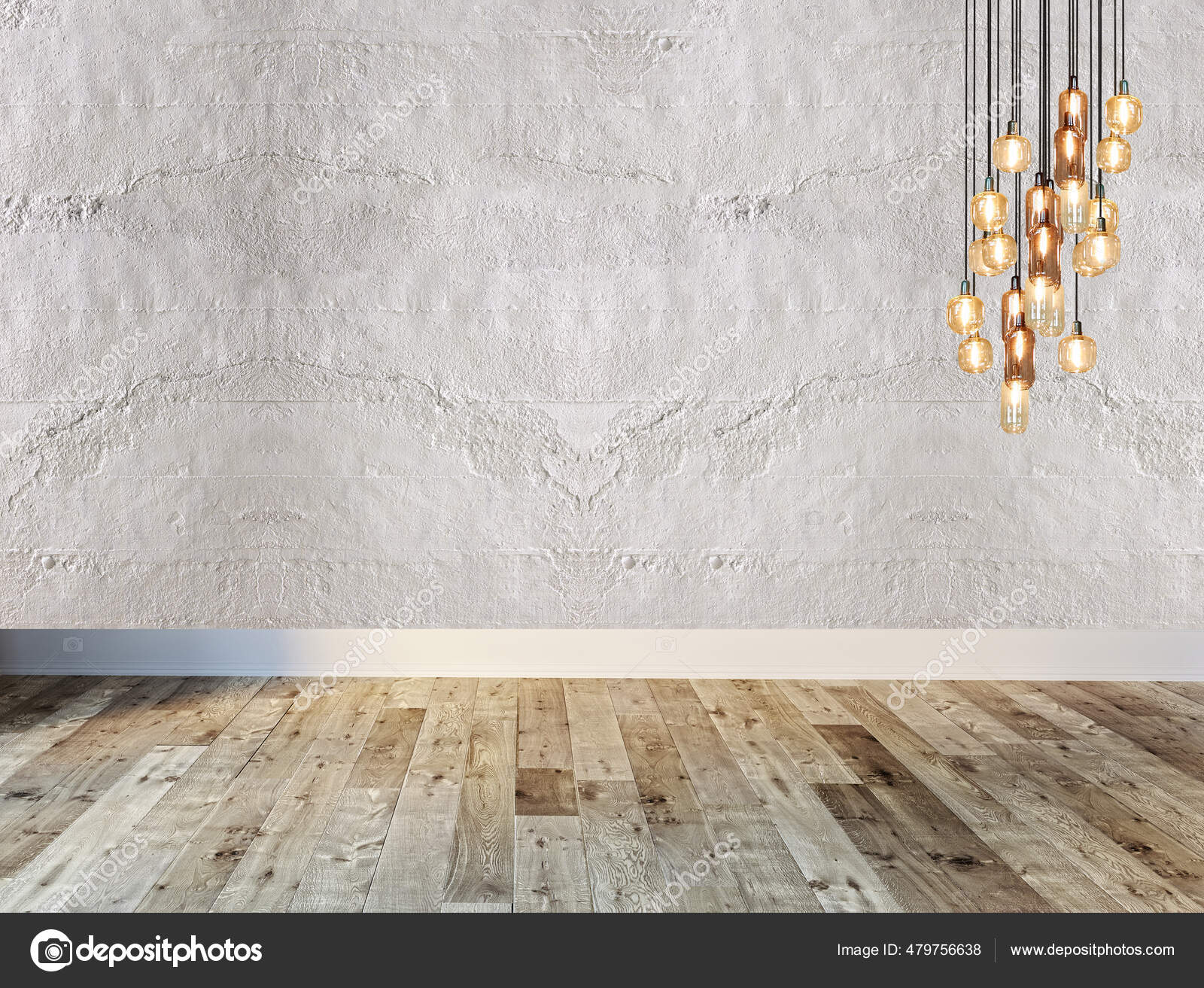 Pared Piedra Diseño Interior Para Hogar Oficina Hotel Dormitorio Lámpara —  Foto de stock #479756638 © Dsdesignstudio34, image size:1600x1313