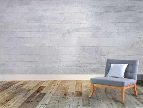 Taş duvar, ev, ofis, otel ve yatak odası için iç mimari, modern lamba. 3B illüstrasyon