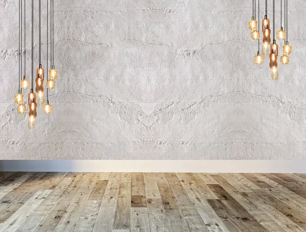 Parede Pedra Design Interiores Para Casa Escritório Hotel Quarto Lâmpada — Fotografia de Stock
