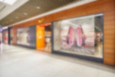 Alışveriş merkezinin soyut arkaplanı, odak derinliği