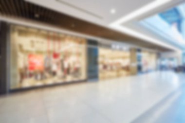 Alışveriş merkezinin soyut arkaplanı, odak derinliği