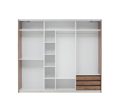 Ev ofisi ve otel için dolap iç tasarımı.