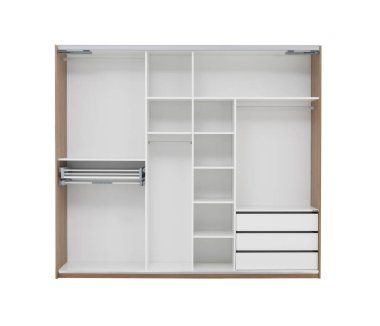 Ev ofisi ve otel için dolap iç tasarımı.