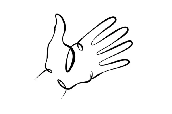Запястье Жест Ладони Разное Положение Пальцев Знак Символ Жестов Одна — стоковое фото