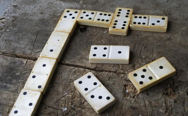 Old domino game — Stock Photo, Image