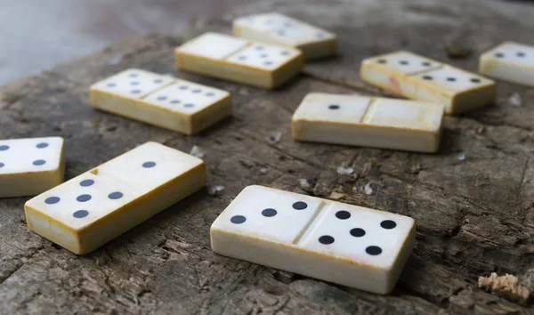 Old domino game — Stock Photo, Image