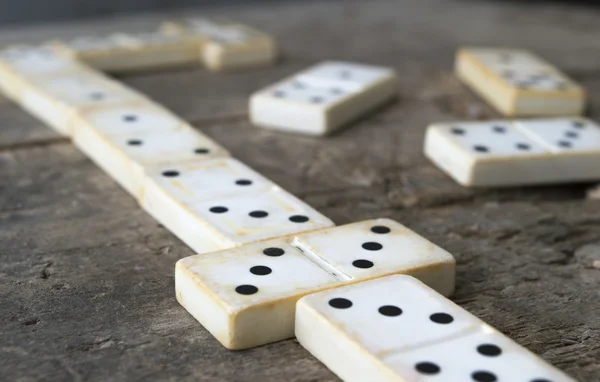 Old domino game — Stock Photo, Image