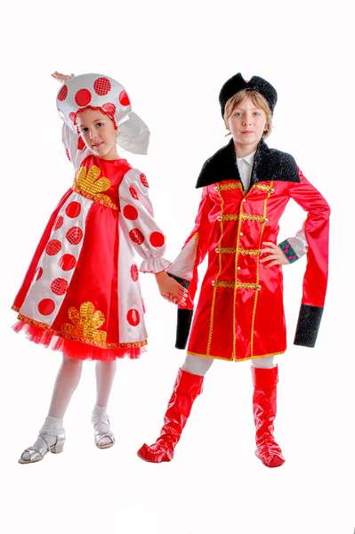 Děti karnevalové kostýmy — Stock fotografie