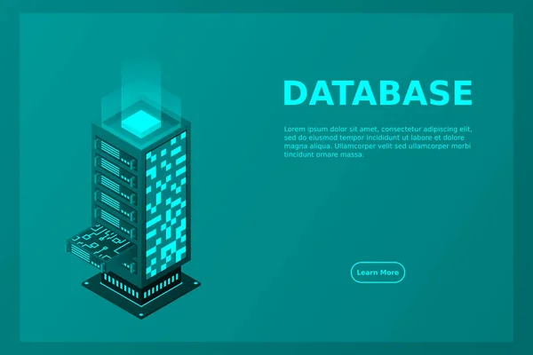 Transferência Dados Usuário Para Servidor Alojamento Dados Fluxo Dados Armazenamento —  Vetores de Stock