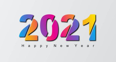 2021 Mutlu Yıllar, 2021 sayılı yeni yıl afişi yaratıcı tasarım mutlu yıllar 2021 yazı dizaynı el yazısıyla yeni yıl bayramı kutlamaları. Vektör illüstrasyonu